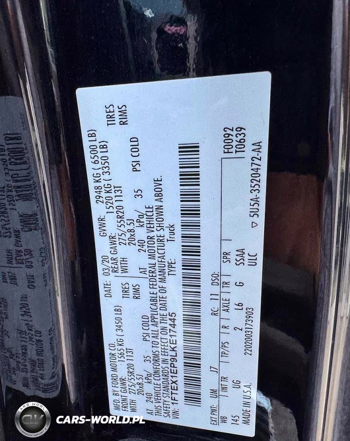 2020 Ford F150 Super Cab VIN:1FTEX1EP9LKE17445 - 13