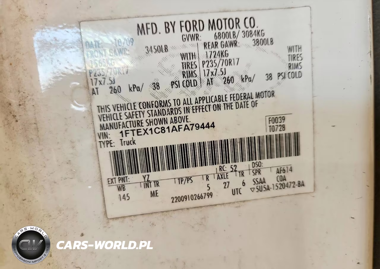 2010 Ford F150 Super Cab VIN:1FTEX1C81AFA79444 - 12