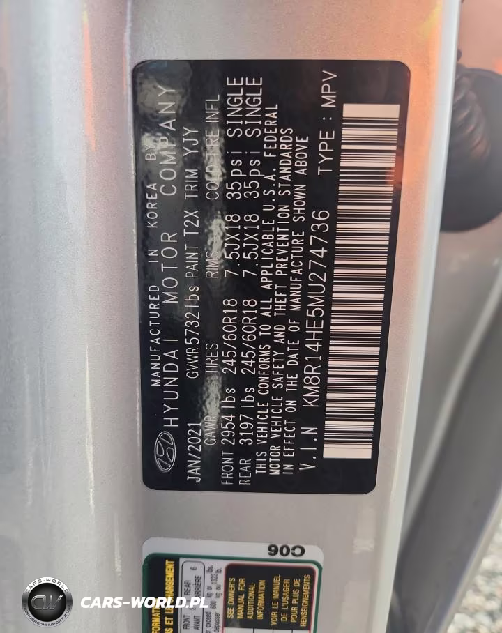 2021 Hyundai Palisade Se VIN:KM8R14HE5MU274736 - 13