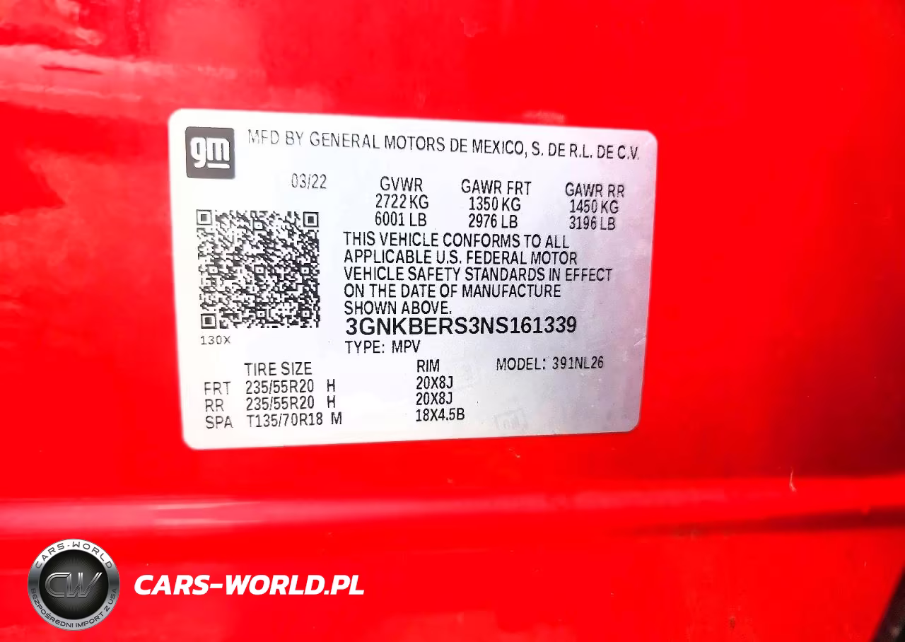 2022 Chevrolet Blazer Rs VIN:3GNKBERS3NS161339 - 12