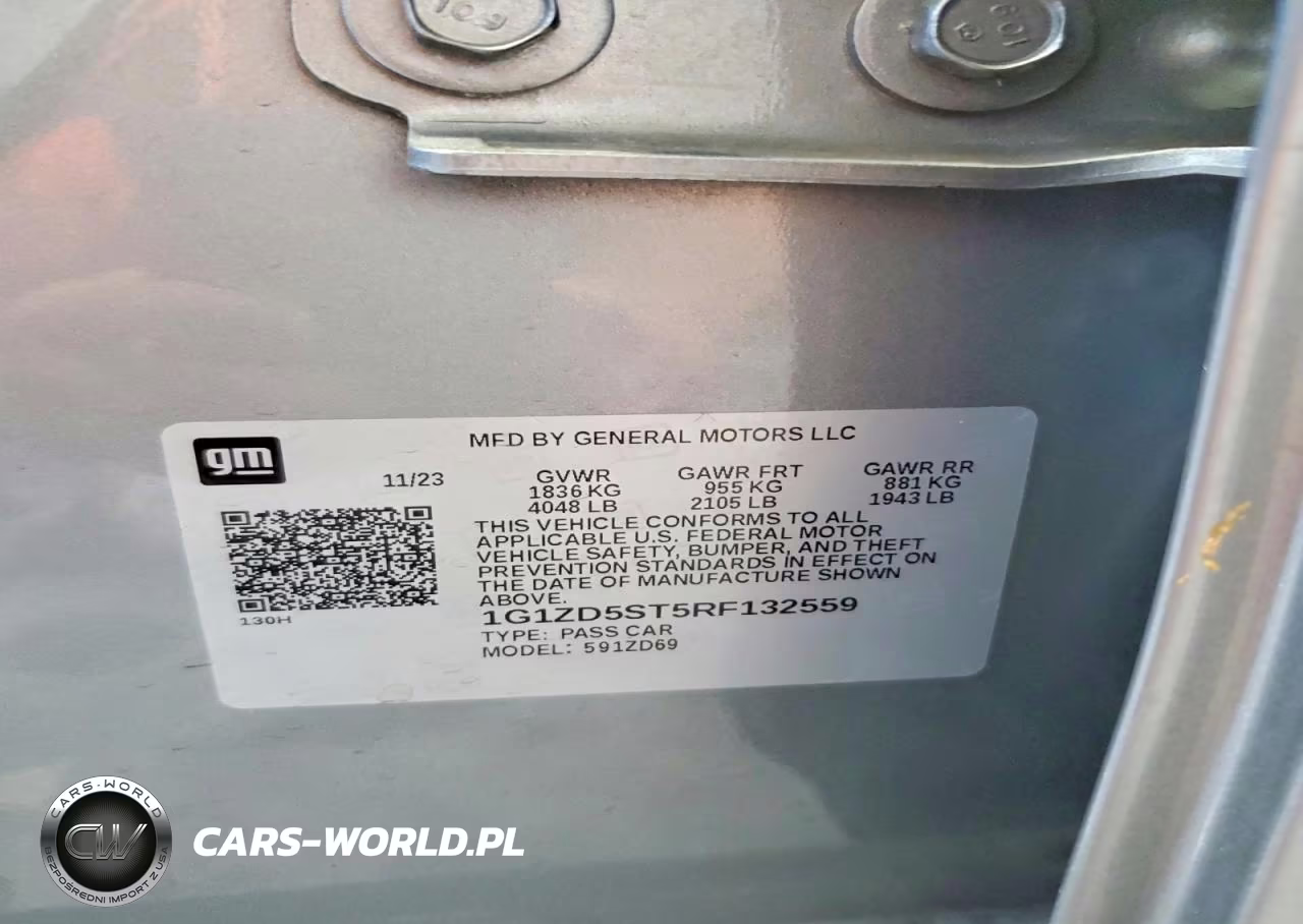 2024 Chevrolet Malibu Lt VIN:1G1ZD5ST5RF132559 - 12