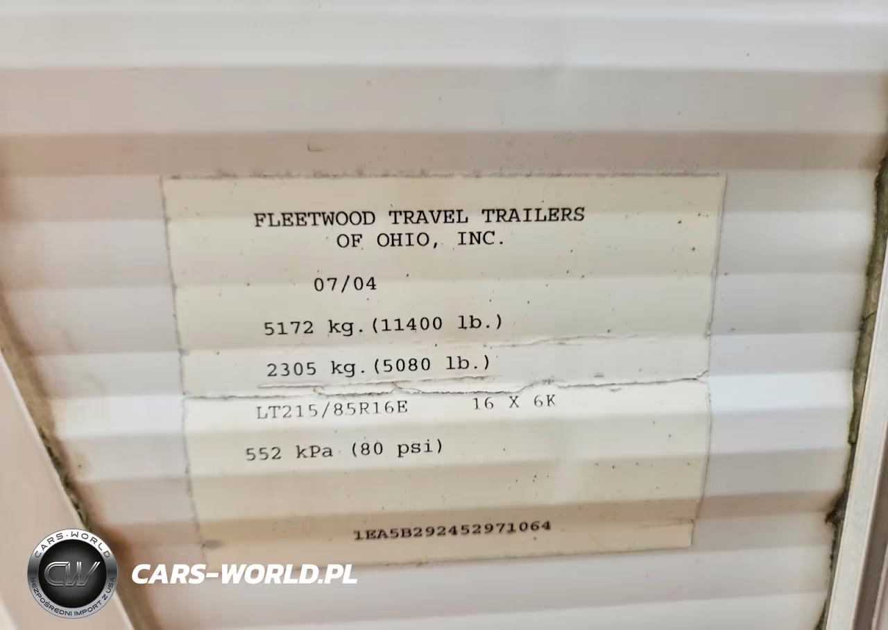 2005 Fleetwood Terry Camper VIN:1EA5B292452971064 - 8