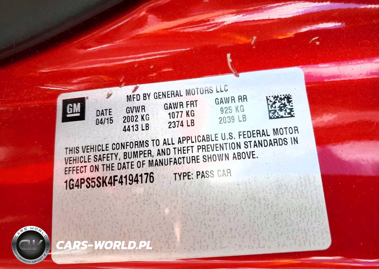2015 Buick Verano VIN:1G4PS5SK4F4194176 - 12