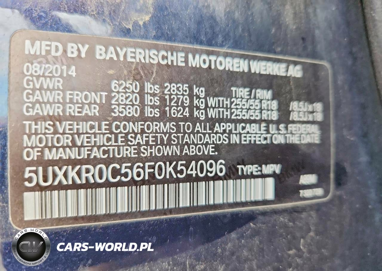 2015 BMW X5 xDrive35I VIN:5UXKR0C56F0K54096 - 13