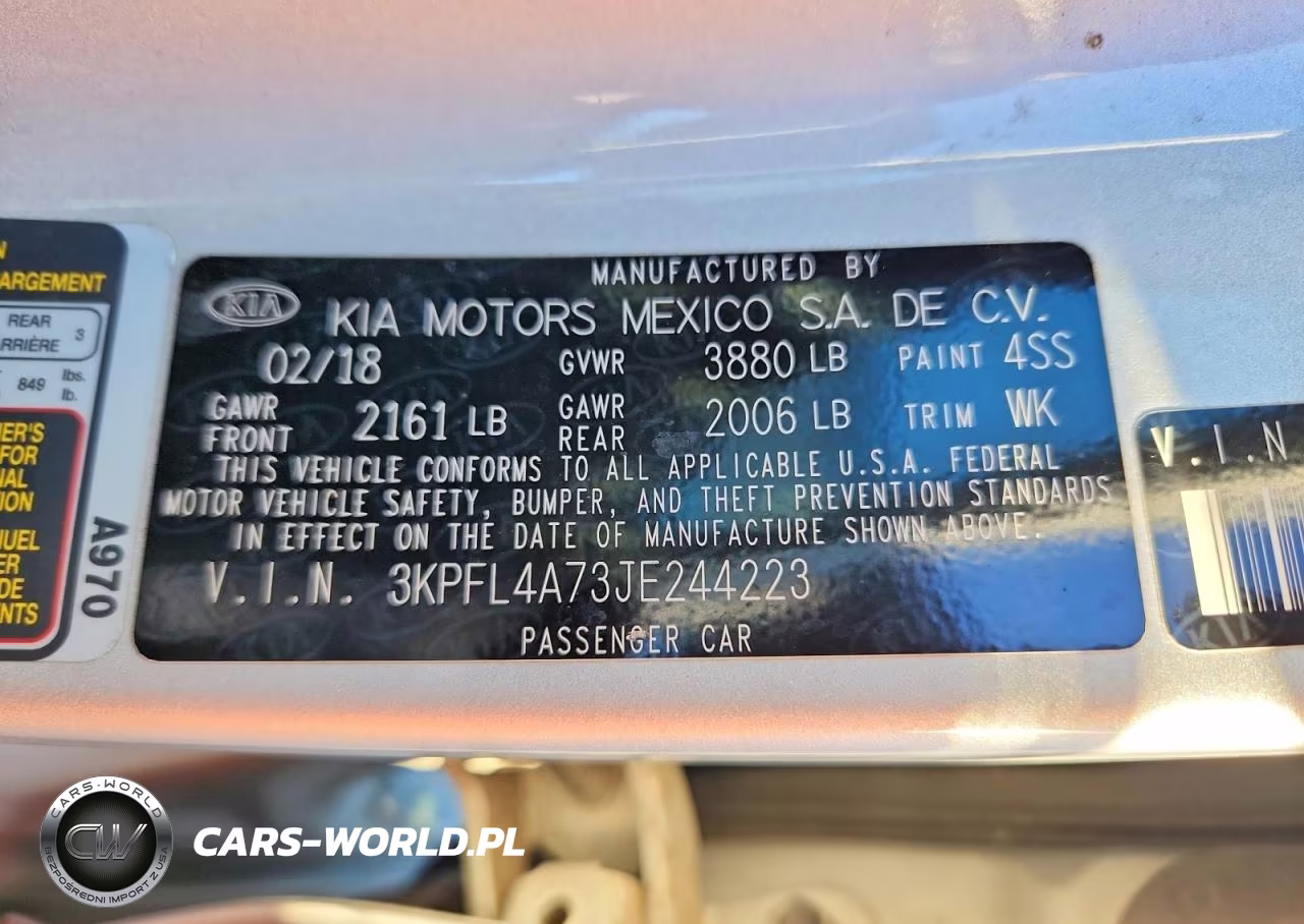 2018 Kia Forte Lx VIN:3KPFL4A73JE244223 - 12