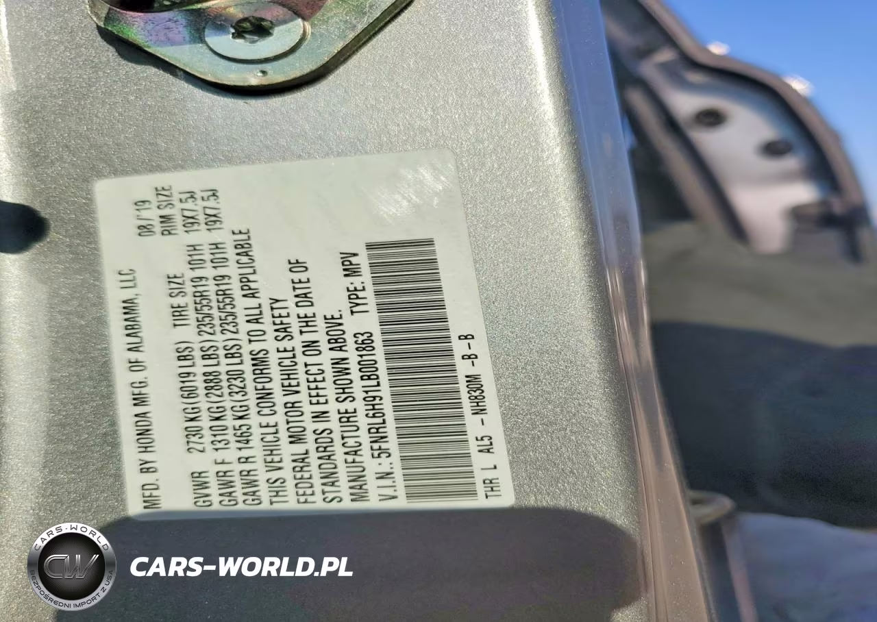 2020 Honda Odyssey Elite VIN:5FNRL6H91LB001863 - 13