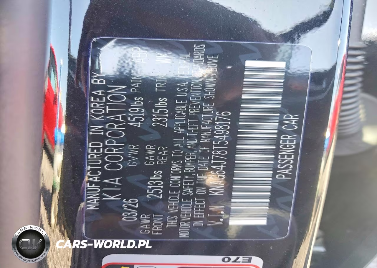 2026 Kia K5 Gt Line VIN:KNAG64J78T5498176 - 12