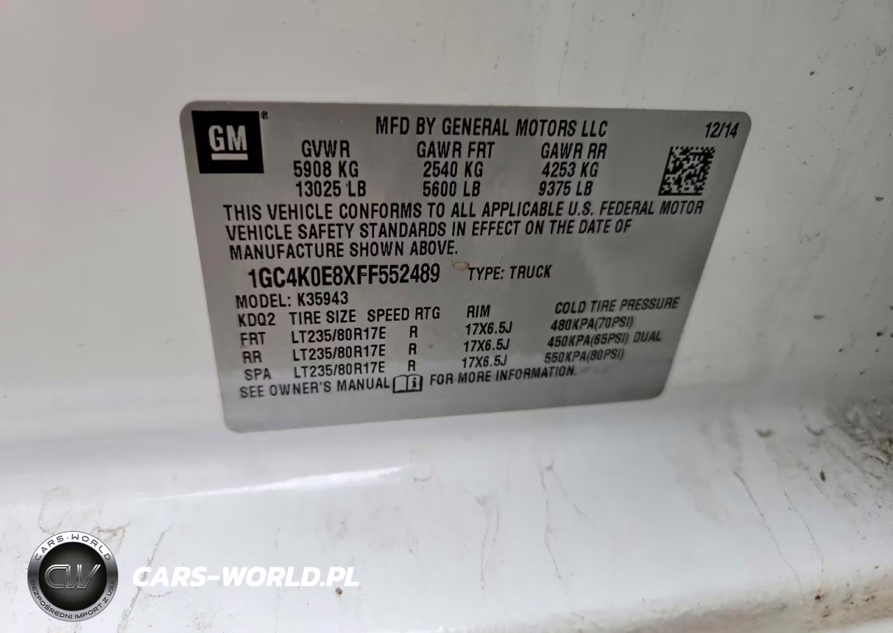 2015 Chevrolet Silverado K3500 Ltz VIN:1GC4K0E8XFF552489 - 13