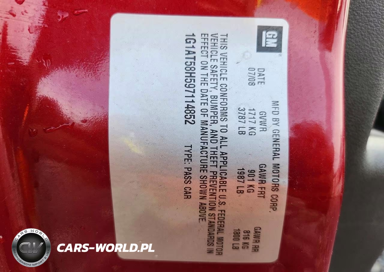 2009 Chevrolet Cobalt Lt VIN:1G1AT58H597114852 - 12