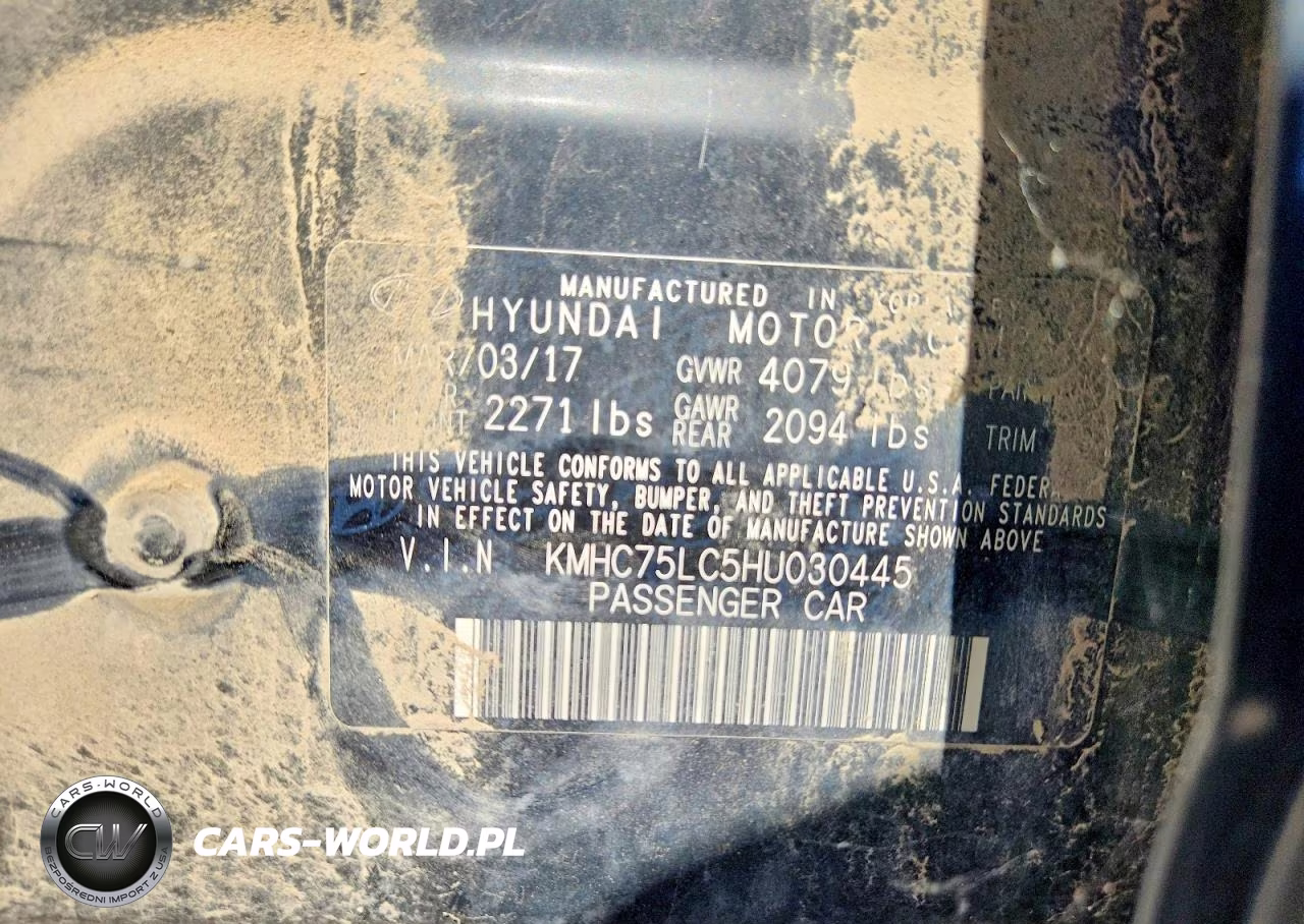 2017 Hyundai Ioniq Sel VIN:KMHC75LC5HU030445 - 12