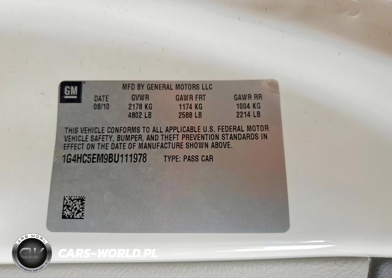 2011 Buick Lucerne Cxl VIN:1G4HC5EM9BU111978 - 13