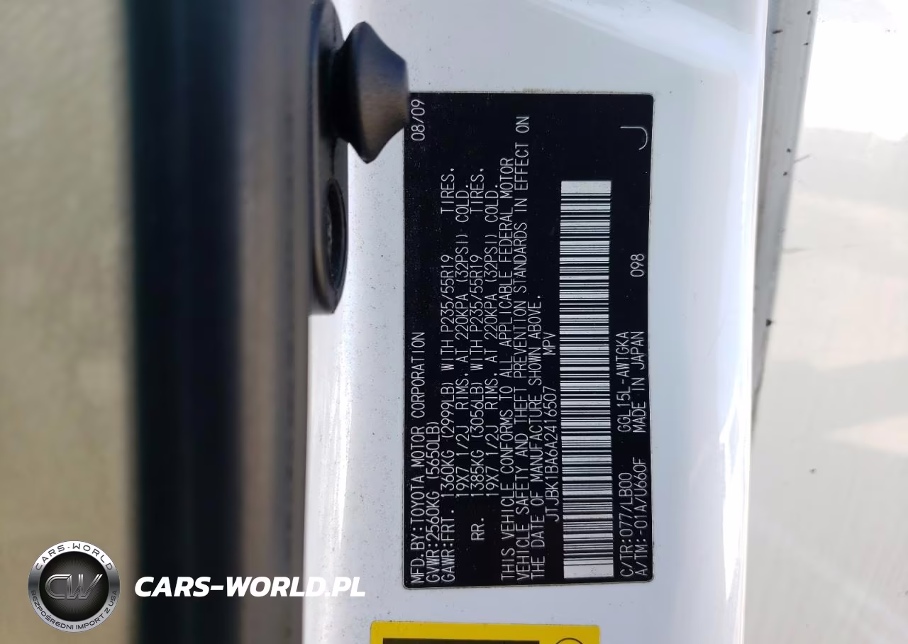 2010 Lexus Rx 350 VIN:JTJBK1BA6A2416507 - 14