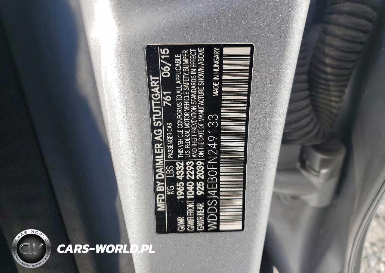 2015 Mercedes-Benz Cla 250 VIN:WDDSJ4EB0FN249133 - 12