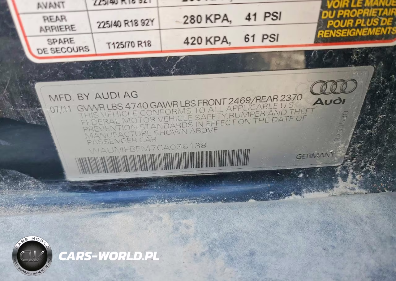 2012 Audi A3 Premium Plus VIN:WAUMFBFM7CA036138 - 12
