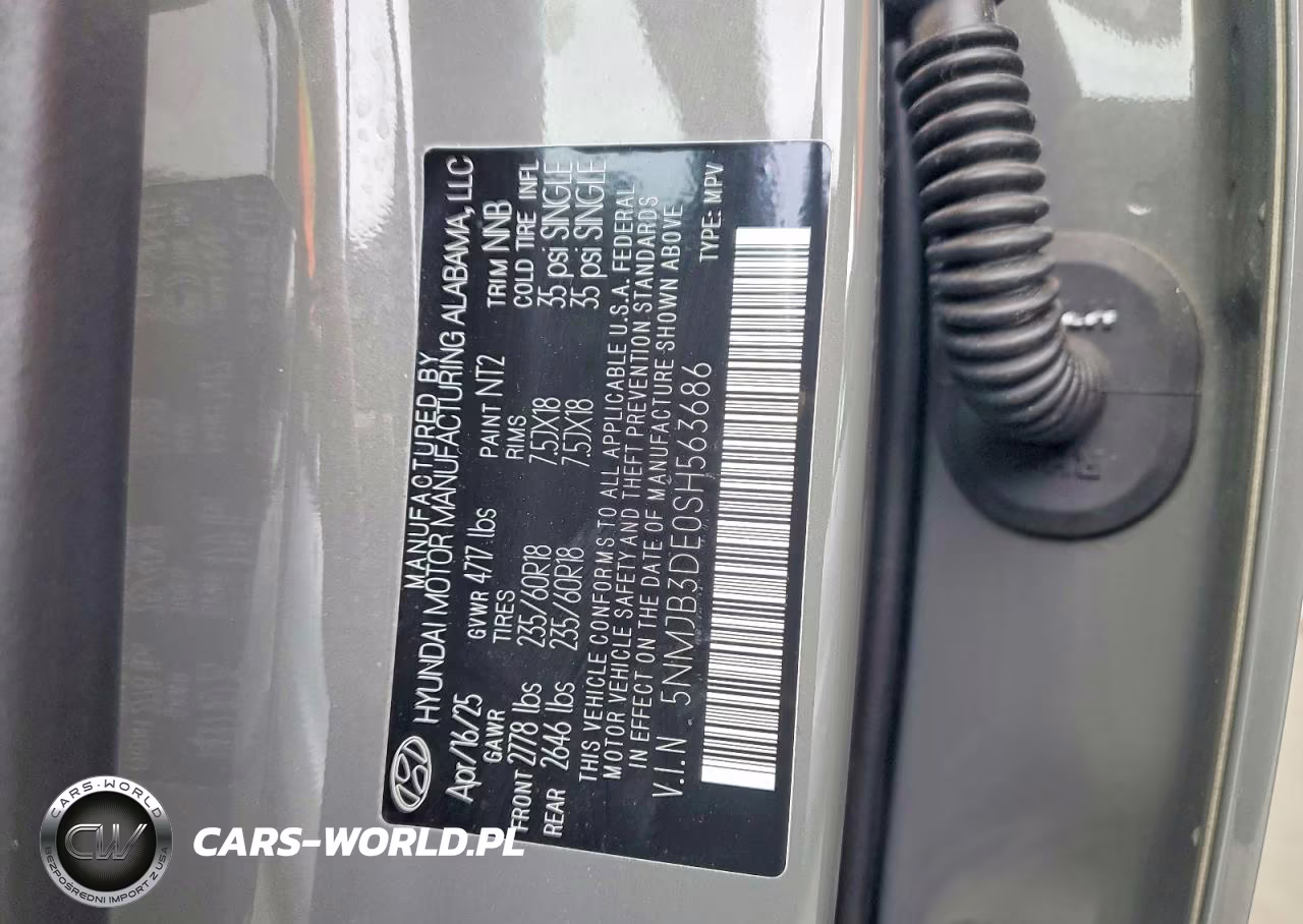 2025 Hyundai Tucson Sel VIN:5NMJB3DE0SH563686 - 14
