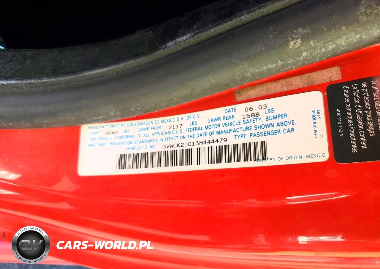 2003 Volkswagen New Beetle Gls VIN:3VWCK21C13M444479 - 12