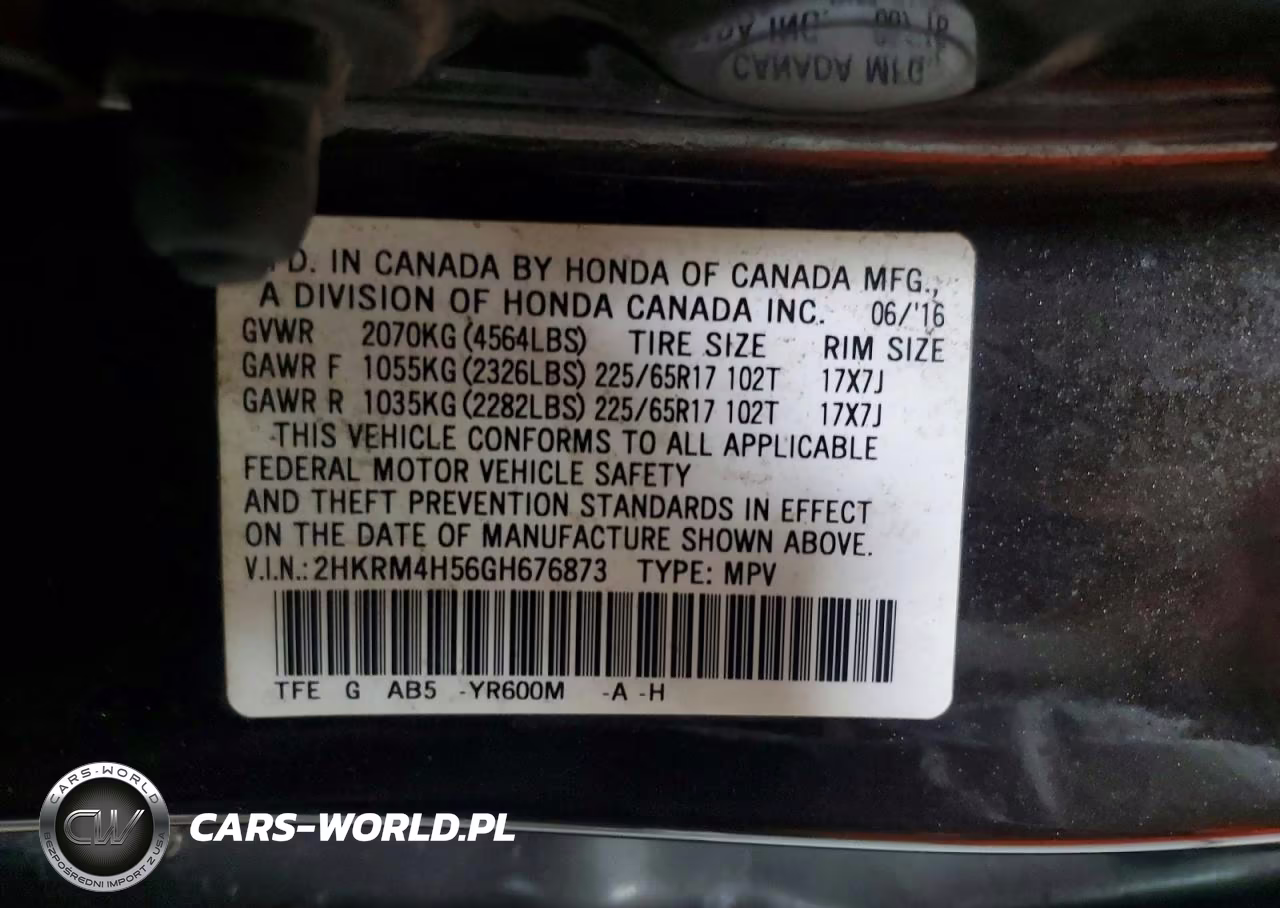 2016 Honda Cr-V Ex VIN:2HKRM4H56GH676873 - 13