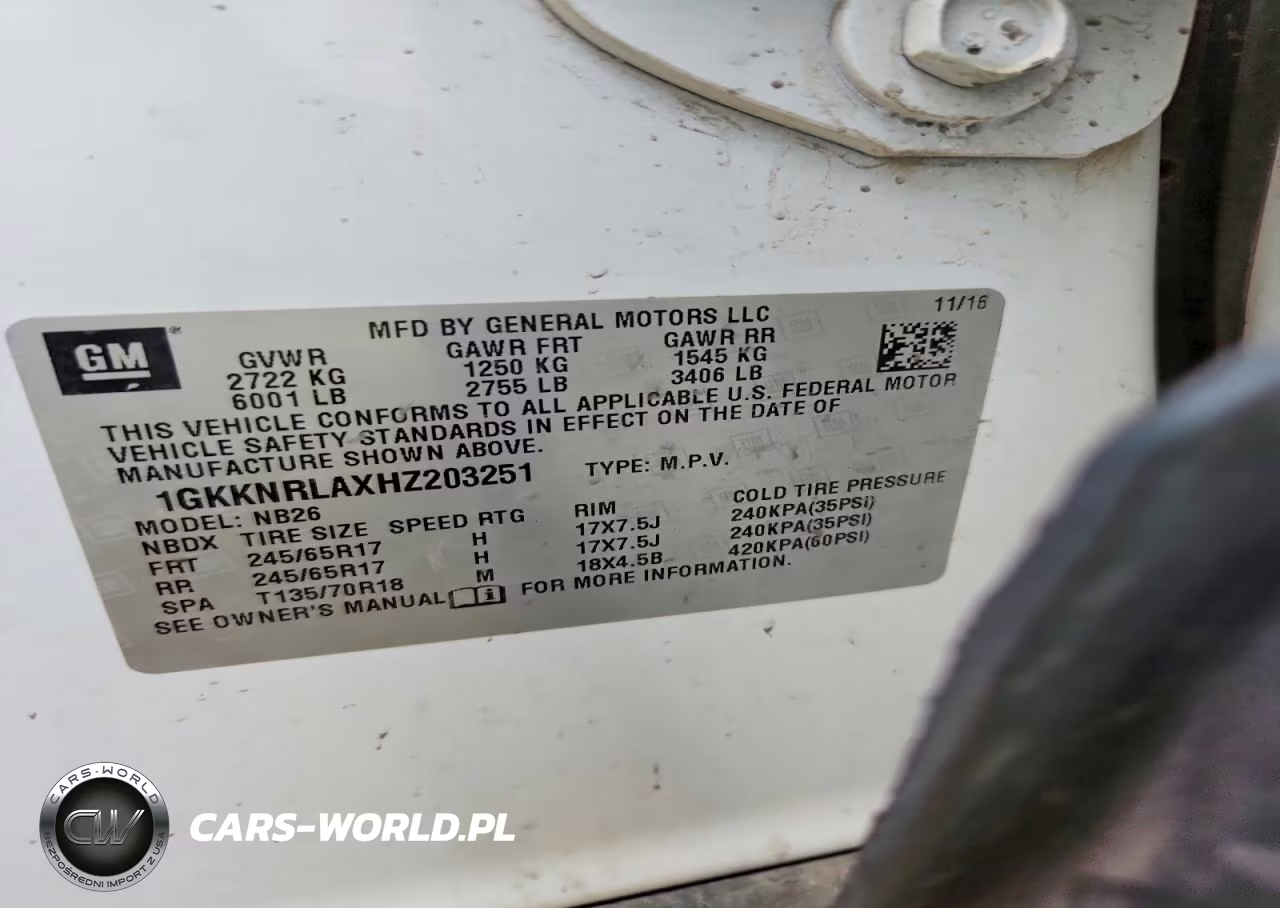 2017 GMC Acadia Sle VIN:1GKKNRLAXHZ203251 - 14