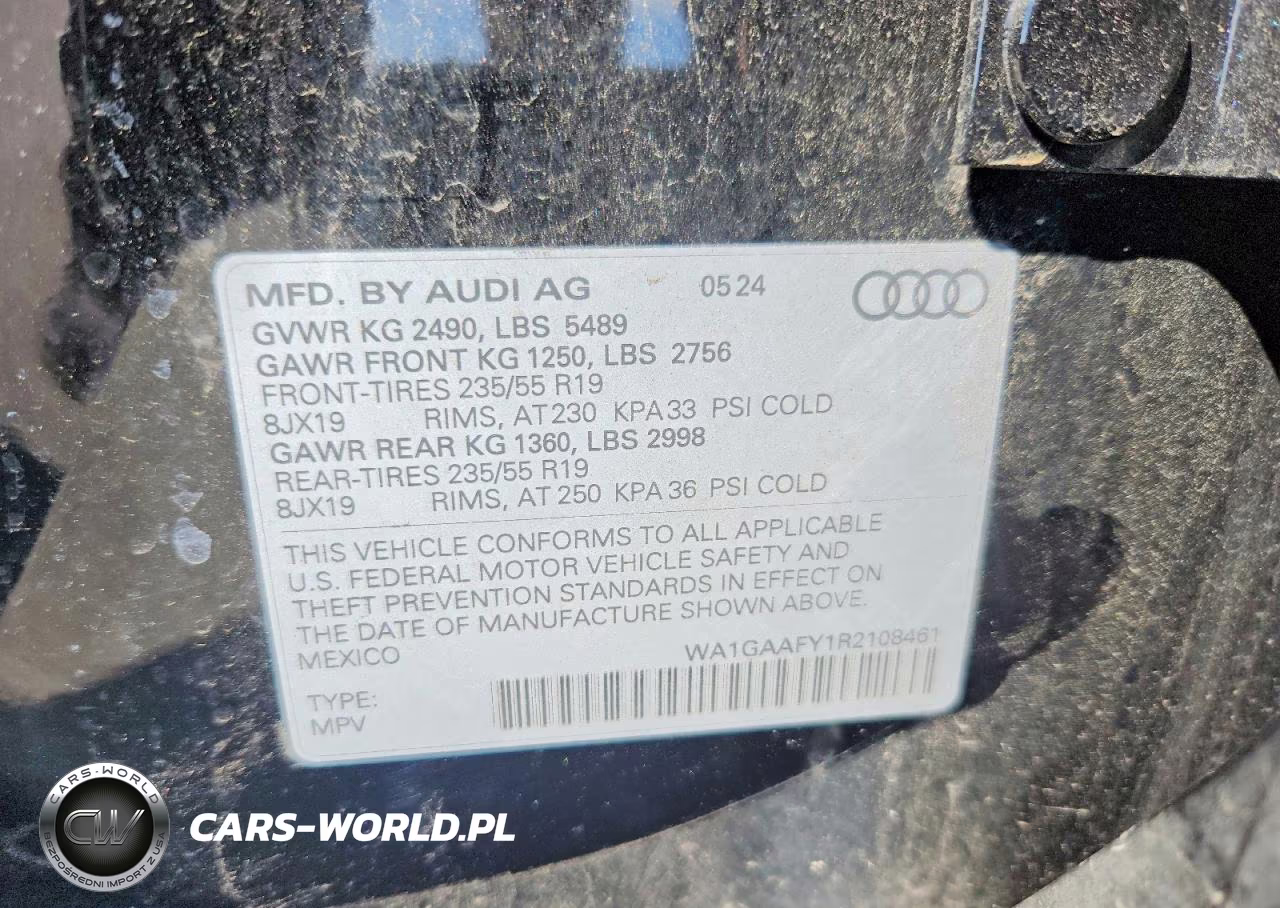 2024 Audi Q5 Premium 45 VIN:WA1GAAFY1R2108461 - 14