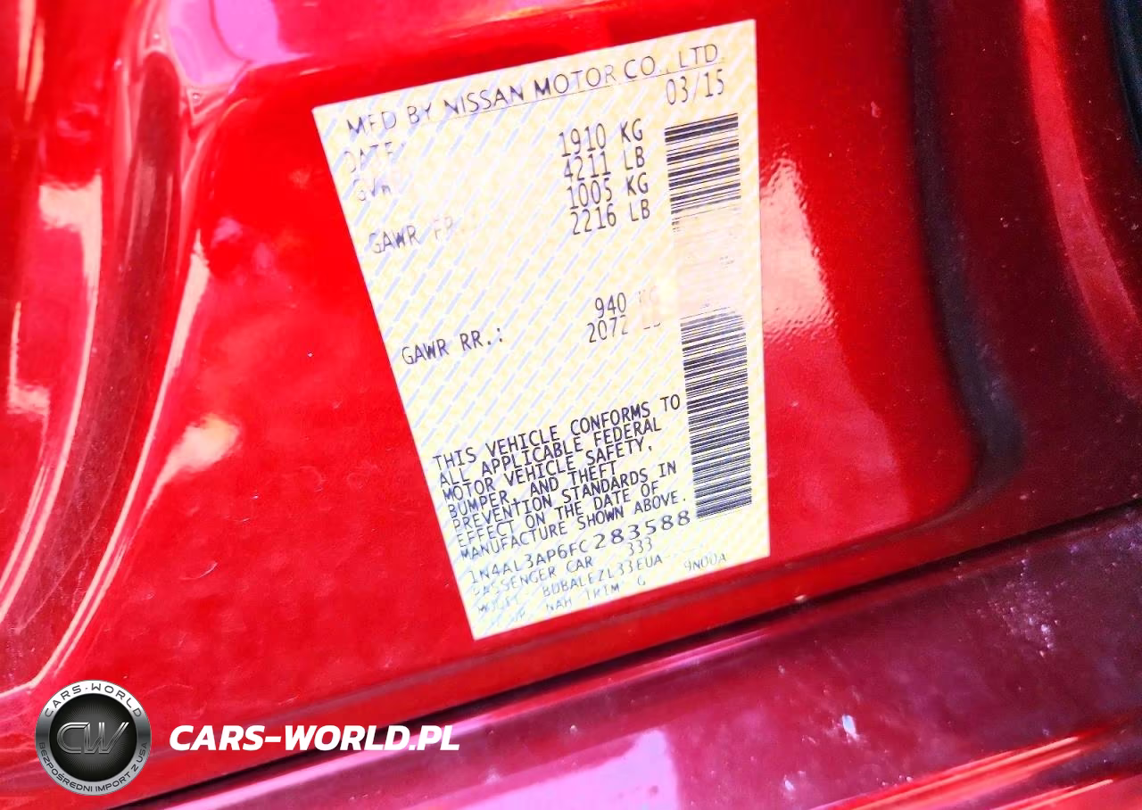 2015 Nissan Altima VIN:1N4AL3AP6FC283588 - 14