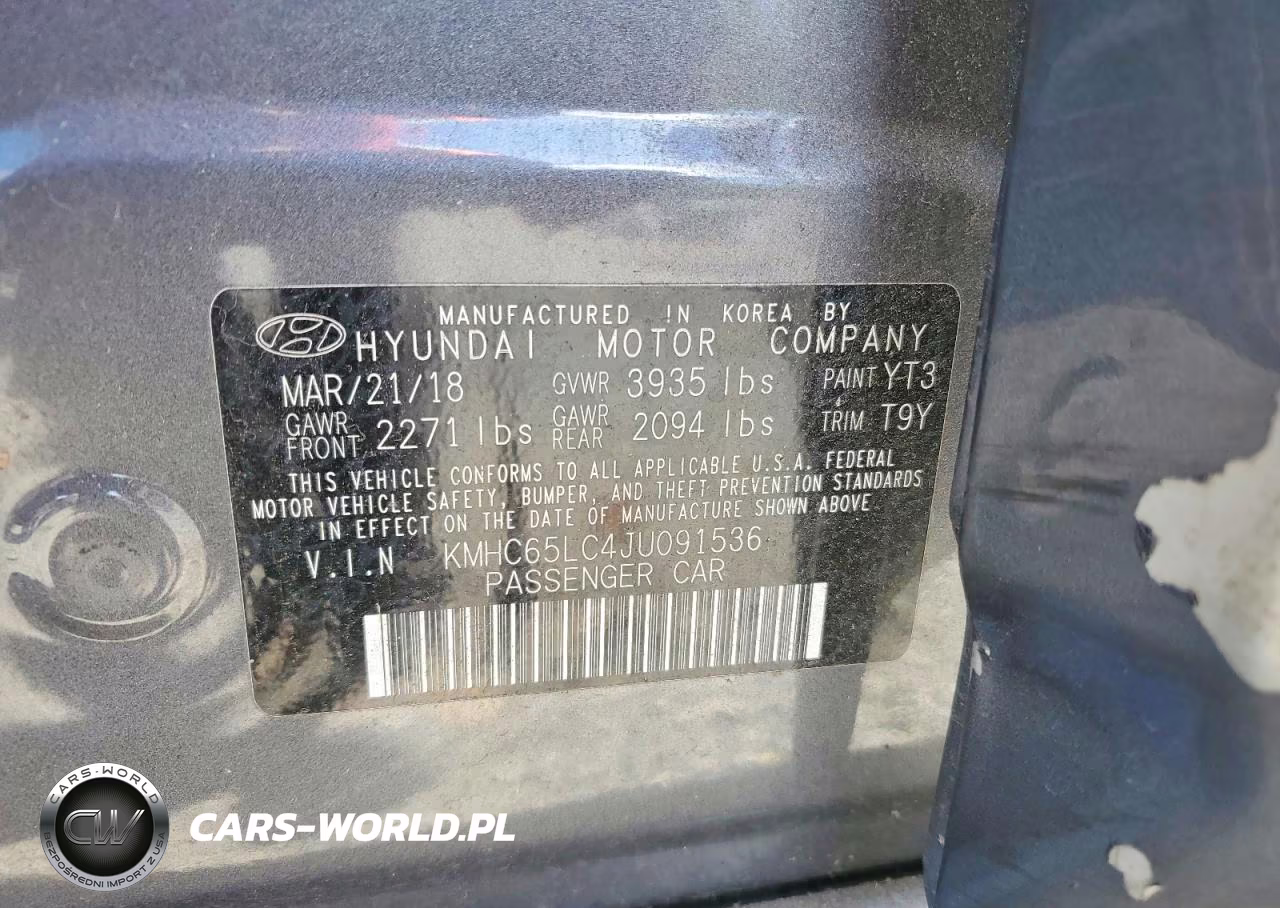 2018 Hyundai Ioniq Blue VIN:KMHC65LC4JU091536 - 14