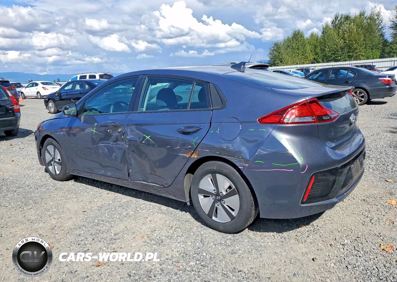2018 Hyundai Ioniq Blue VIN:KMHC65LC4JU091536 - 2