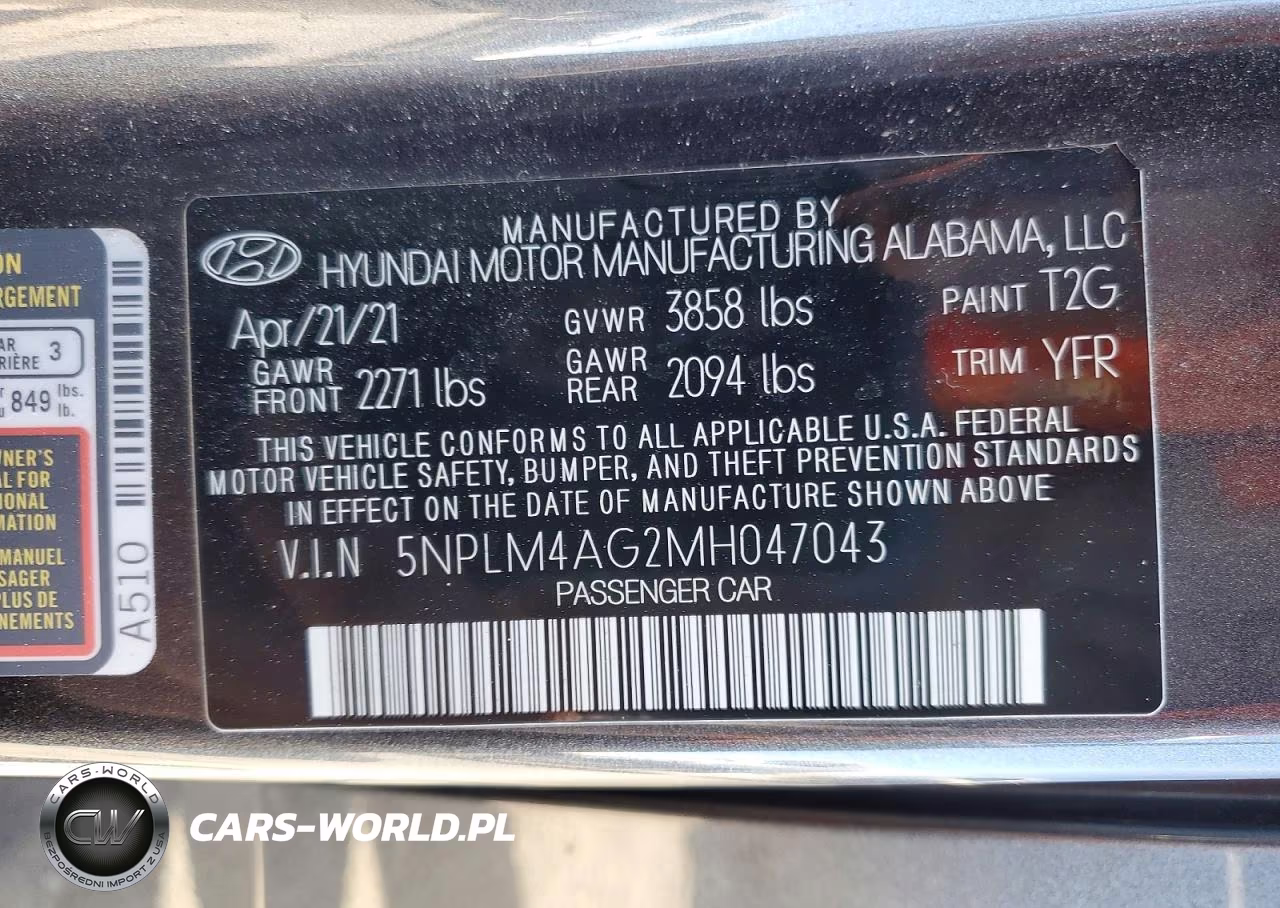 2021 Hyundai Elantra Sel VIN:5NPLM4AG2MH047043 - 13
