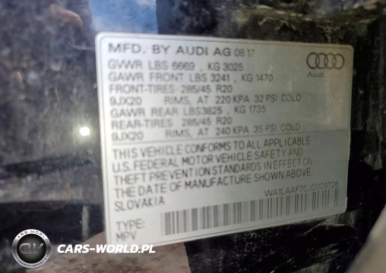 2018 Audi Q7 Premium Plus VIN:WA1LAAF70JD009726 - 13