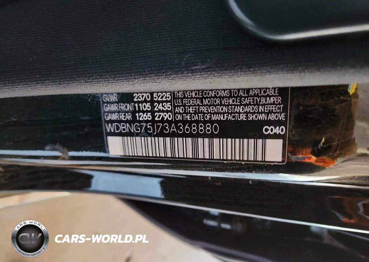 2003 Mercedes-Benz S 500 VIN:WDBNG75J73A368880 - 12