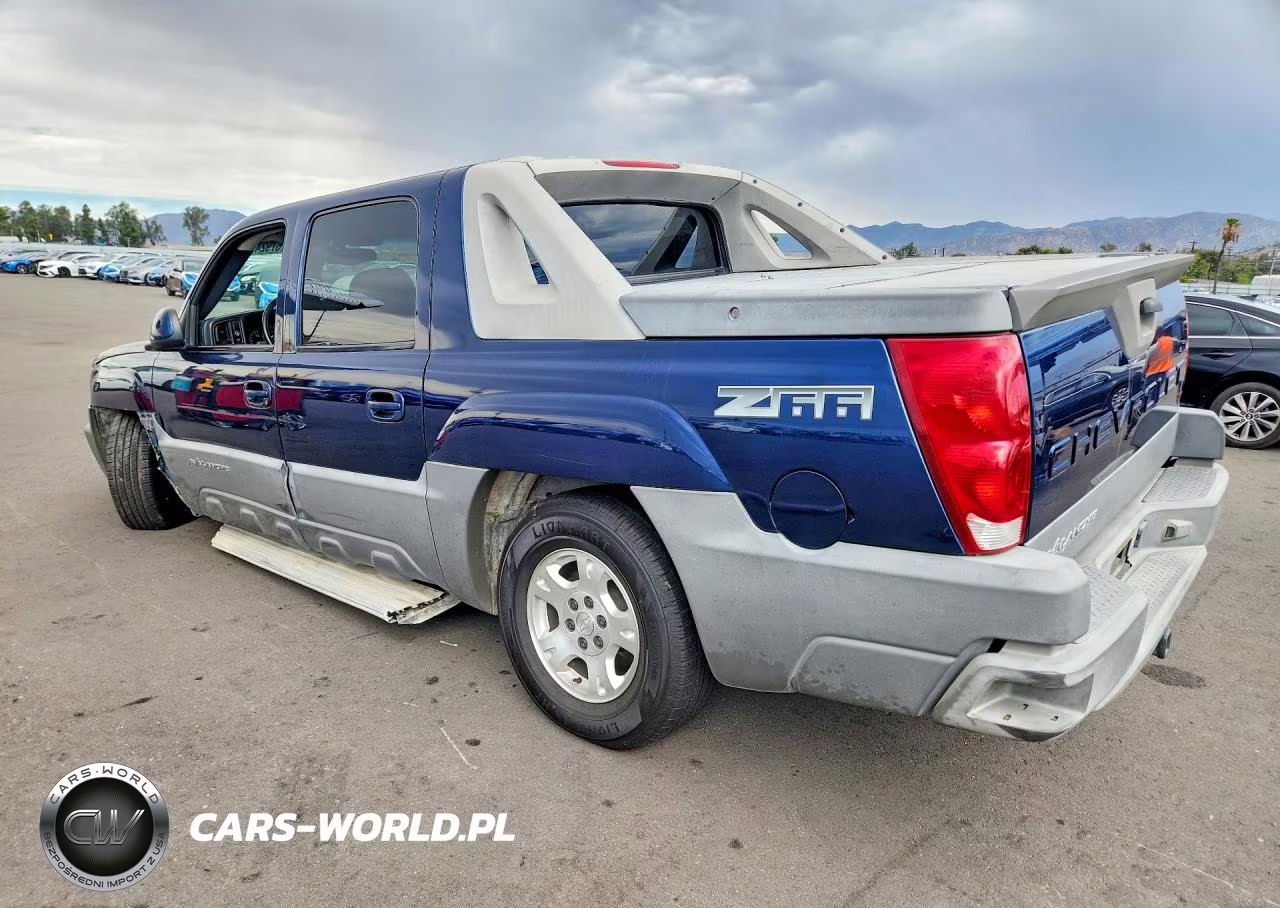 2002 Chevrolet Avalanche C1500 VIN:3GNEC13T82G236538 - 2