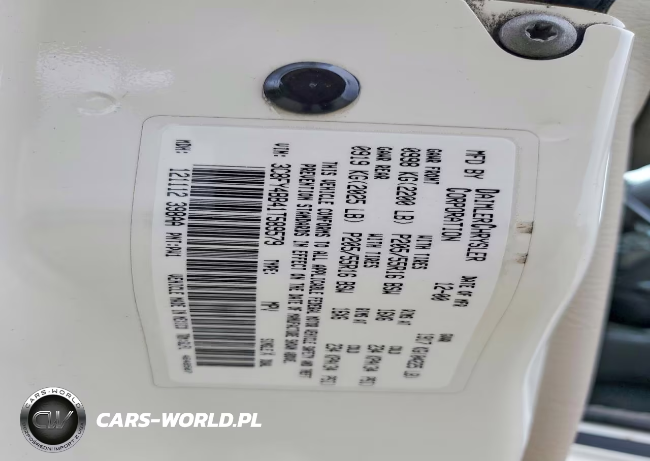 2001 Chrysler Pt Cruiser VIN:3C8FY4BB41T589579 - 12
