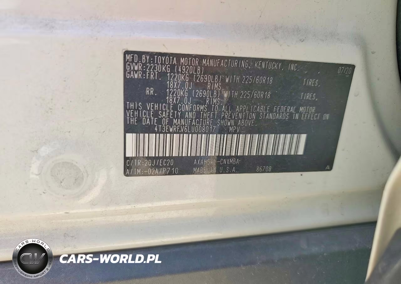 2020 Toyota Rav4 Xse VIN:4T3EWRFV6LU008017 - 14