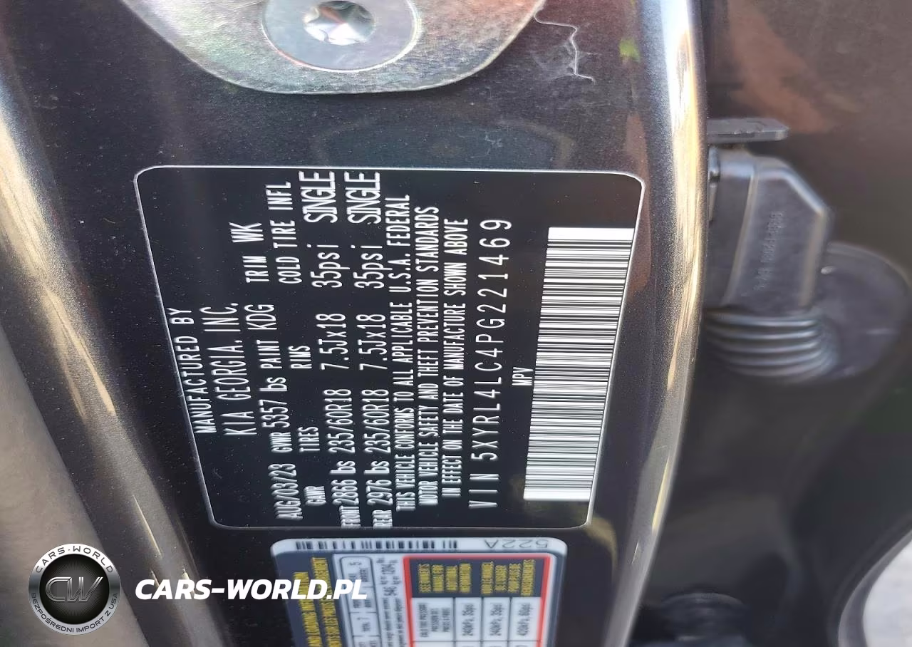 2023 Kia Sorento S VIN:5XYRL4LC4PG221469 - 13