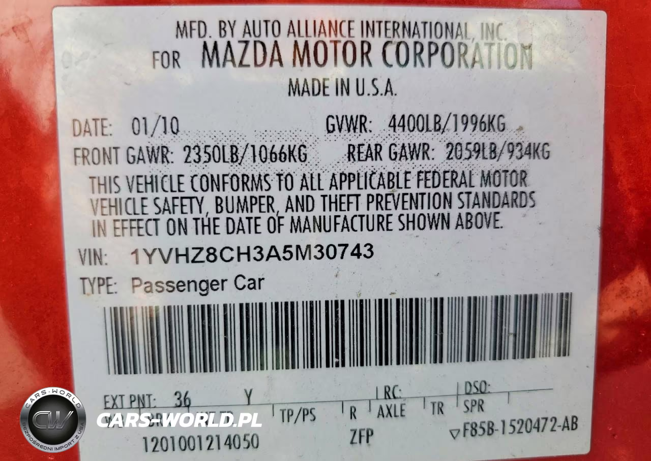 2010 Mazda 6 I VIN:1YVHZ8CH3A5M30743 - 12