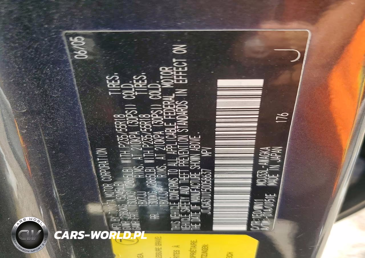 2005 Lexus Rx 330 VIN:JTJGA31U150058637 - 12