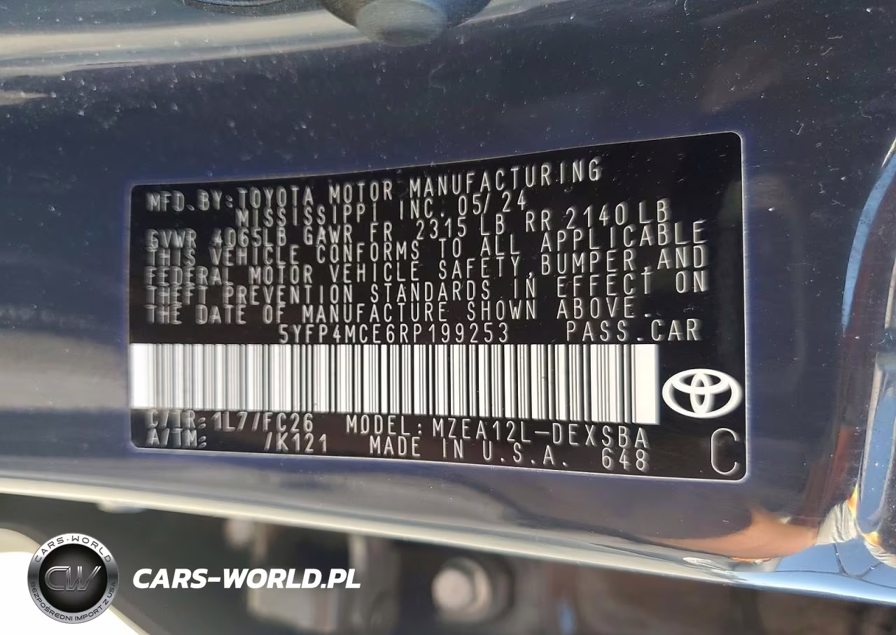 2024 Toyota Corolla Se VIN:5YFP4MCE6RP199253 - 12