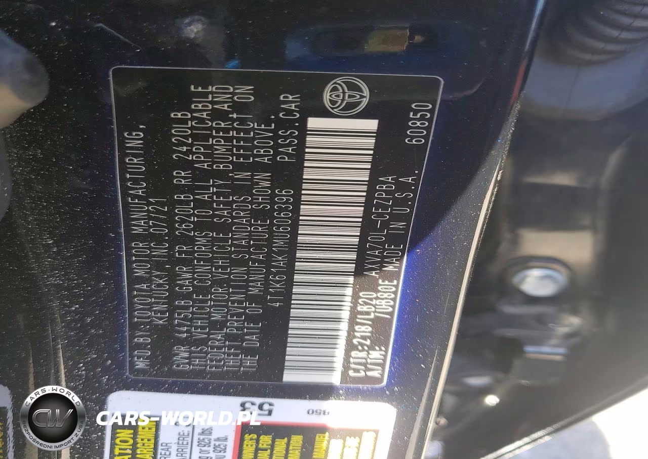 2021 Toyota Camry Xse VIN:4T1K61AK1MU606396 - 12