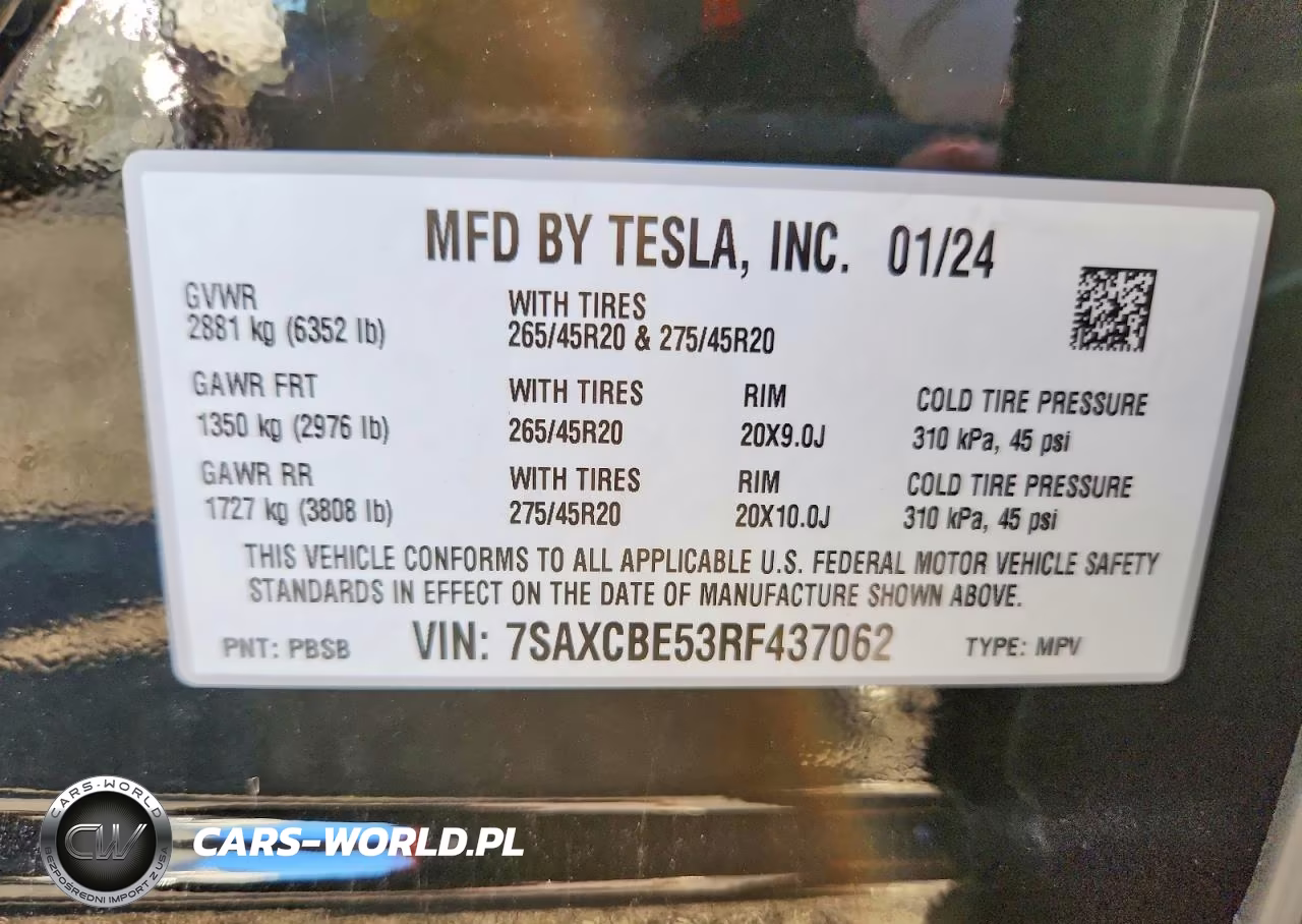 2024 Tesla Model X VIN:7SAXCBE53RF437062 - 12
