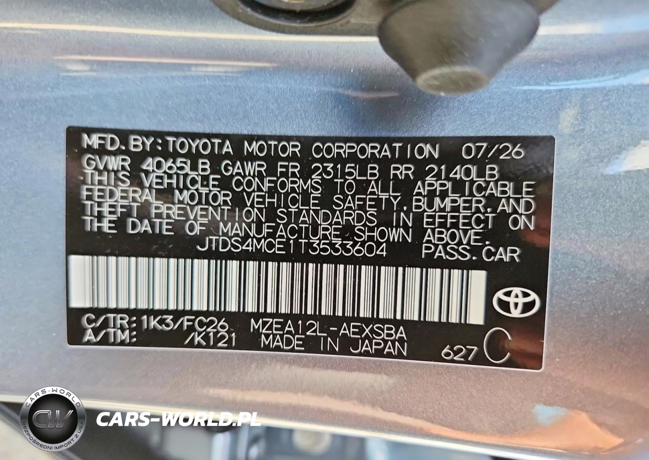 2026 Toyota Corolla Se VIN:JTDS4MCE1T3533604 - 12