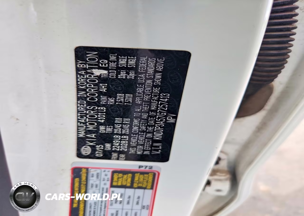 2016 Kia Soul + VIN:KNDJP3A57G7257413 - 13
