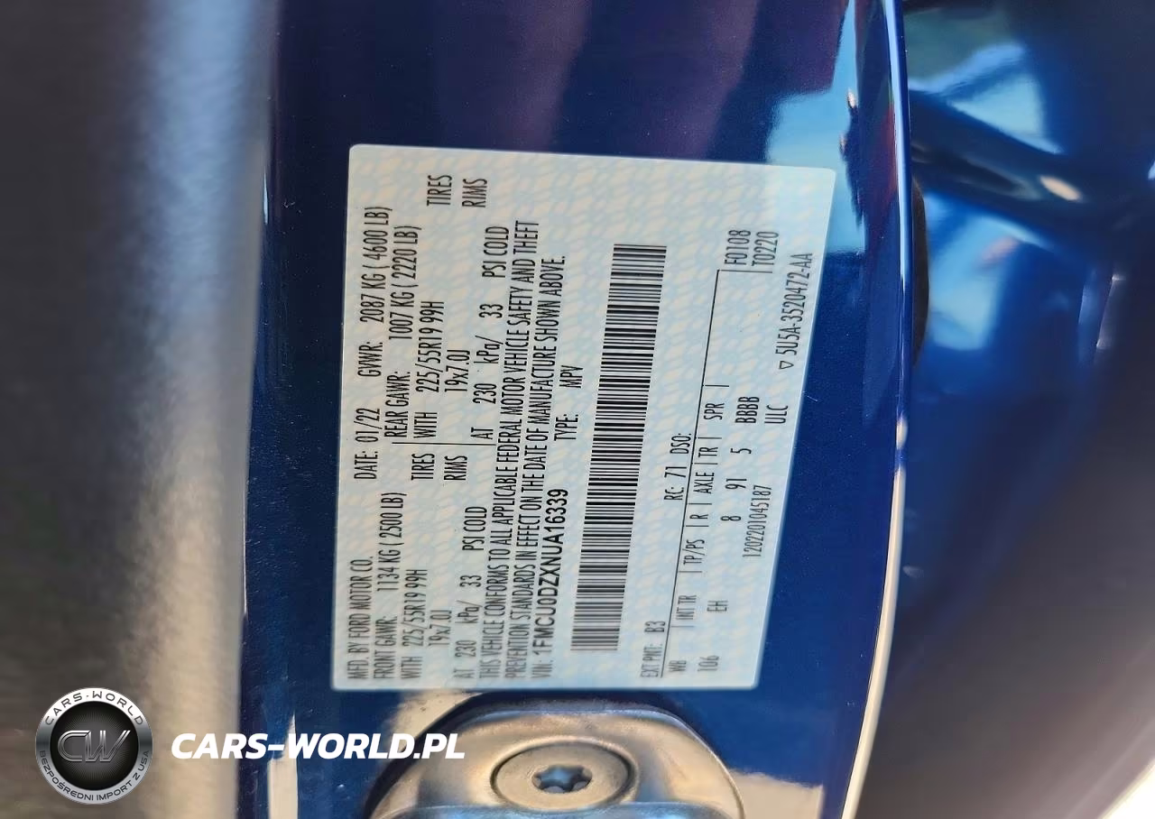 2022 Ford Escape Titanium VIN:1FMCU0DZXNUA16339 - 13