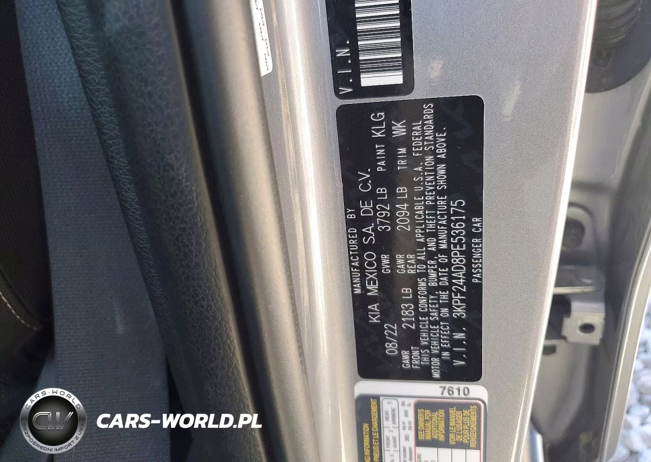 2023 Kia Forte Lxs VIN:3KPF24AD8PE536175 - 13