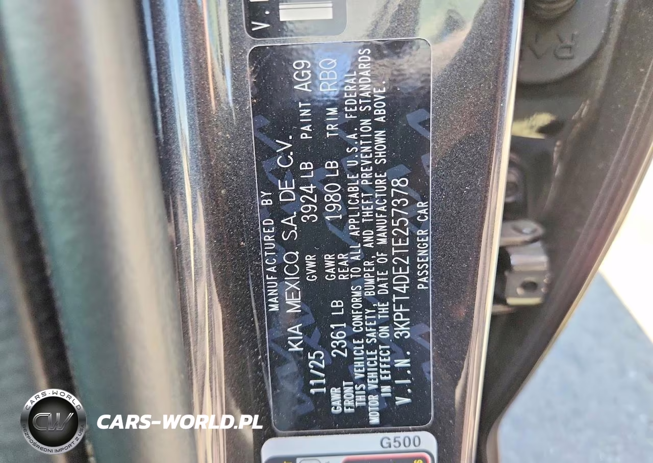 2026 Kia K4 Lxs VIN:3KPFT4DE2TE257378 - 12