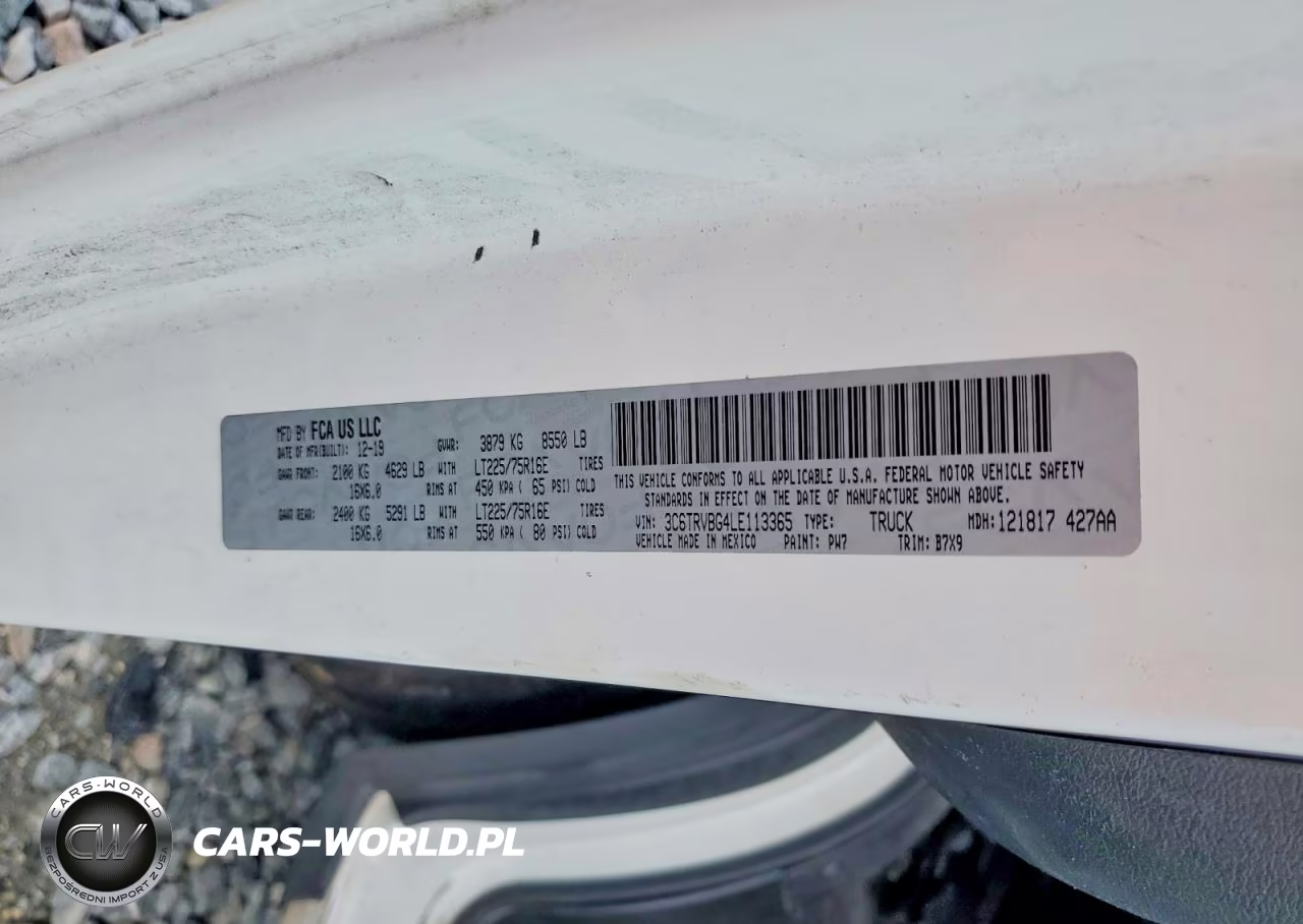 2020 Ram Promaster 1500 1500 High VIN:3C6TRVBG4LE113365 - 14