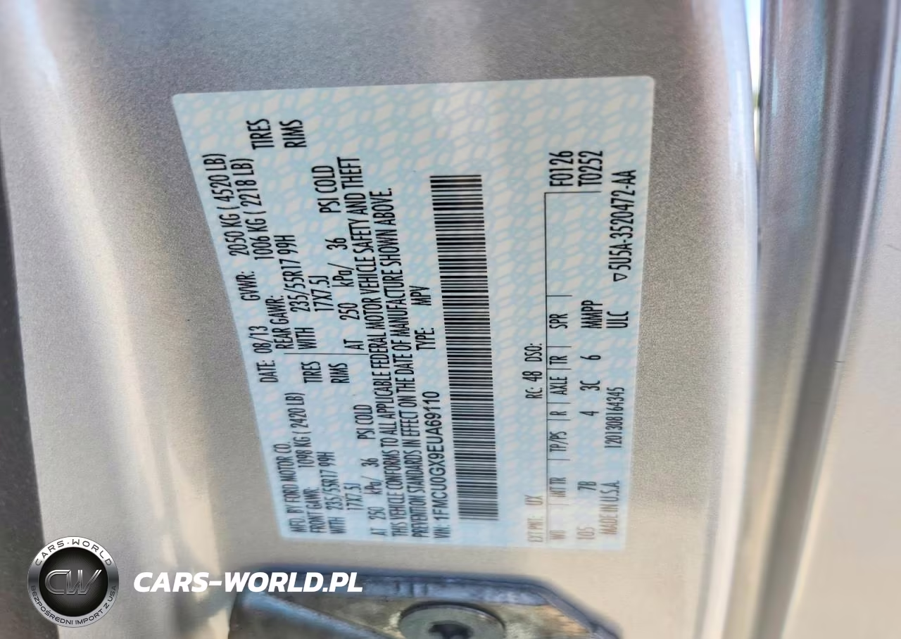 2014 Ford Escape Se VIN:1FMCU0GX9EUA69110 - 14