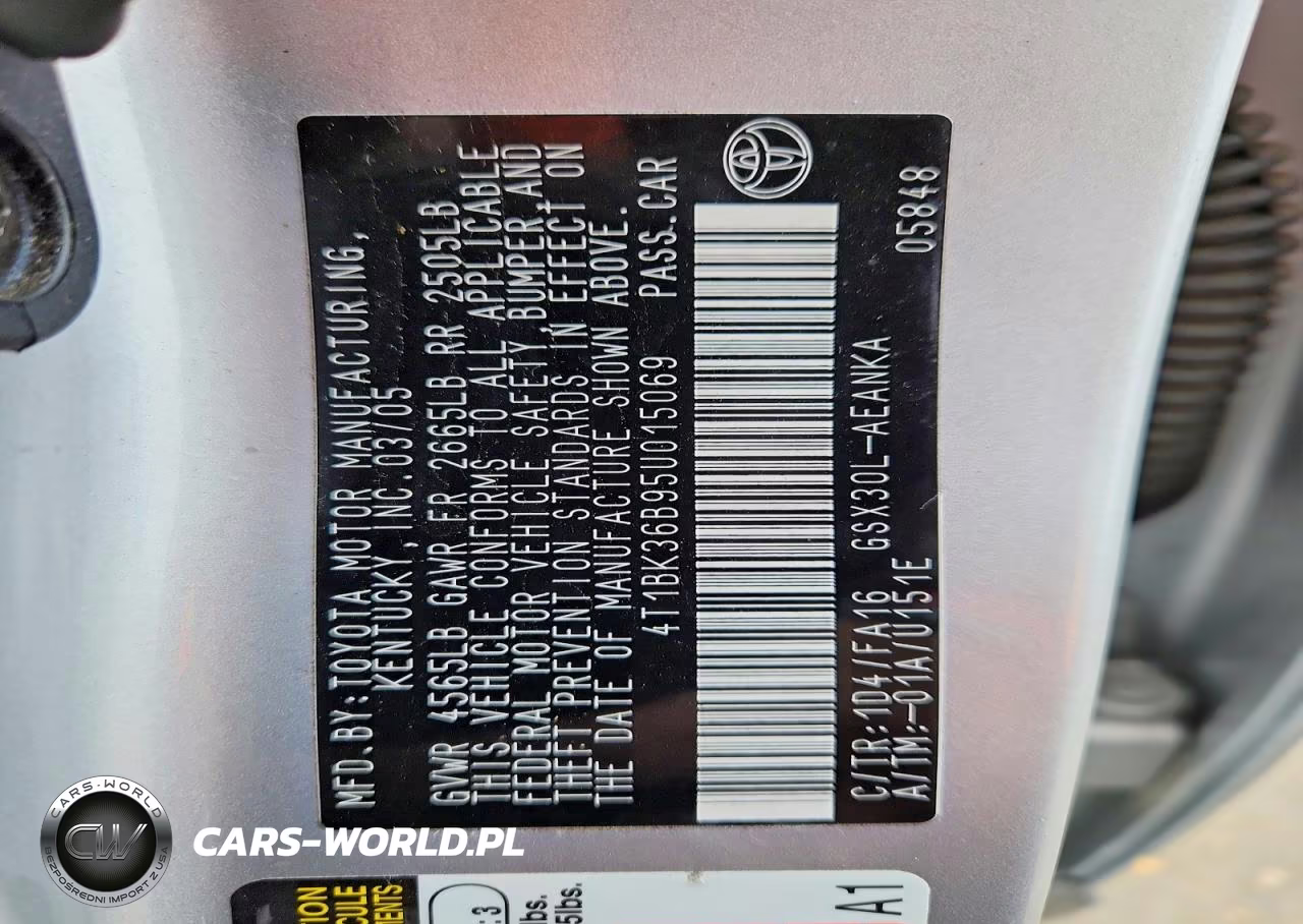 2005 Toyota Avalon Xl VIN:4T1BK36B95U015069 - 24