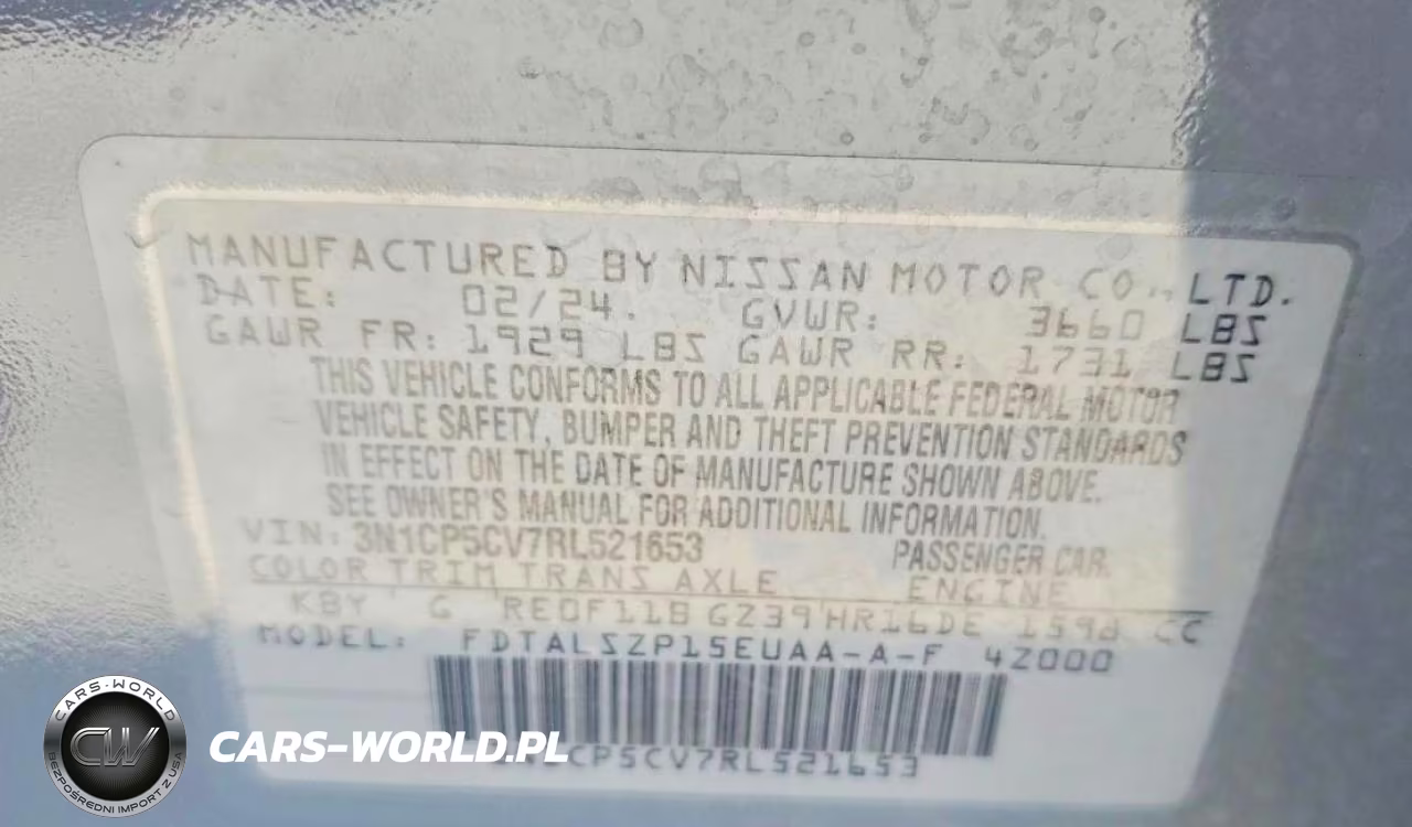 2024 Nissan Kicks Sv VIN:3N1CP5CV7RL521653 - 12