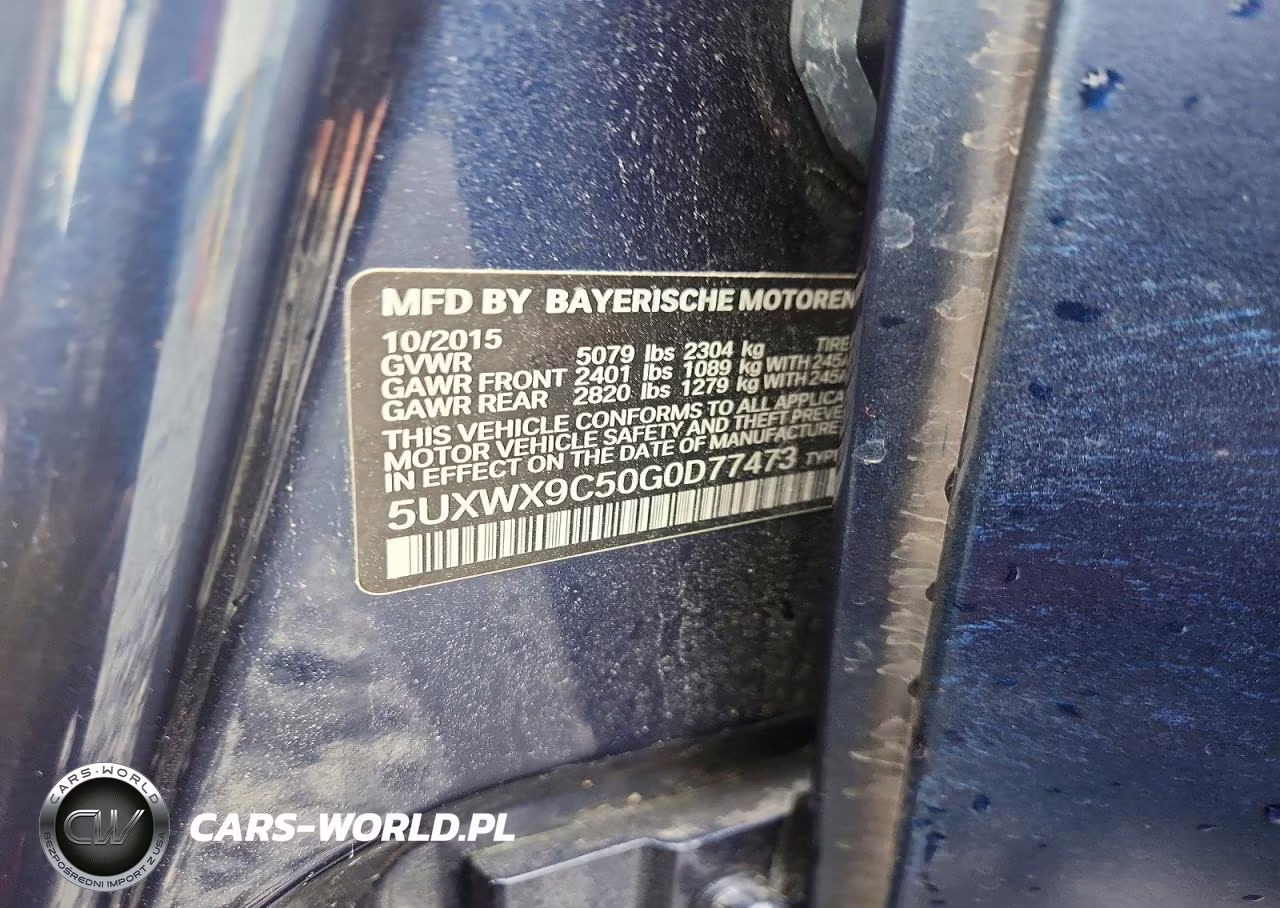 2016 BMW X3 xDrive28I VIN:5UXWX9C50G0D77473 - 13