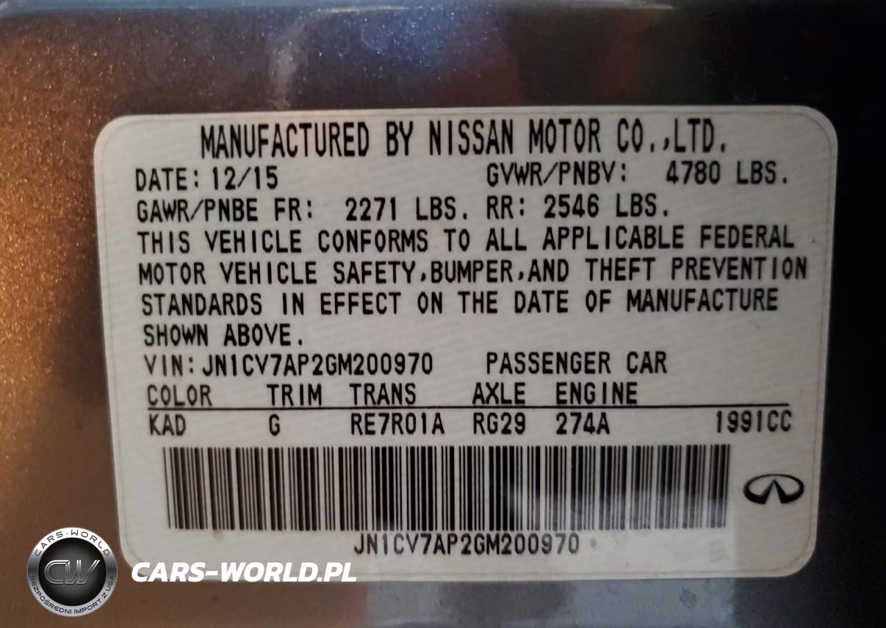 2016 Infiniti Q50 Base VIN:JN1CV7AP2GM200970 - 23
