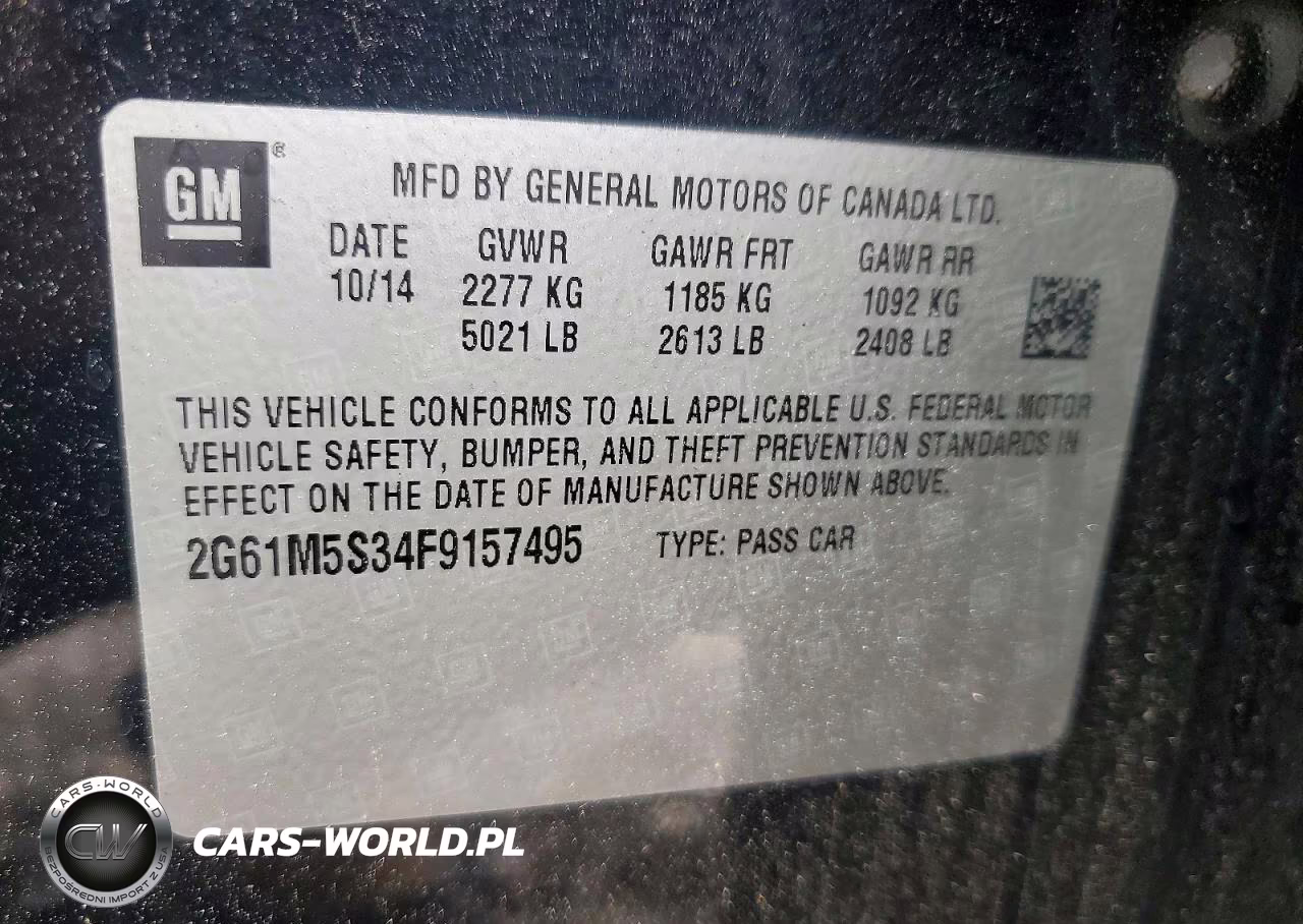 2015 Cadillac Xts Luxury Collection VIN:2G61M5S34F9157495 - 12